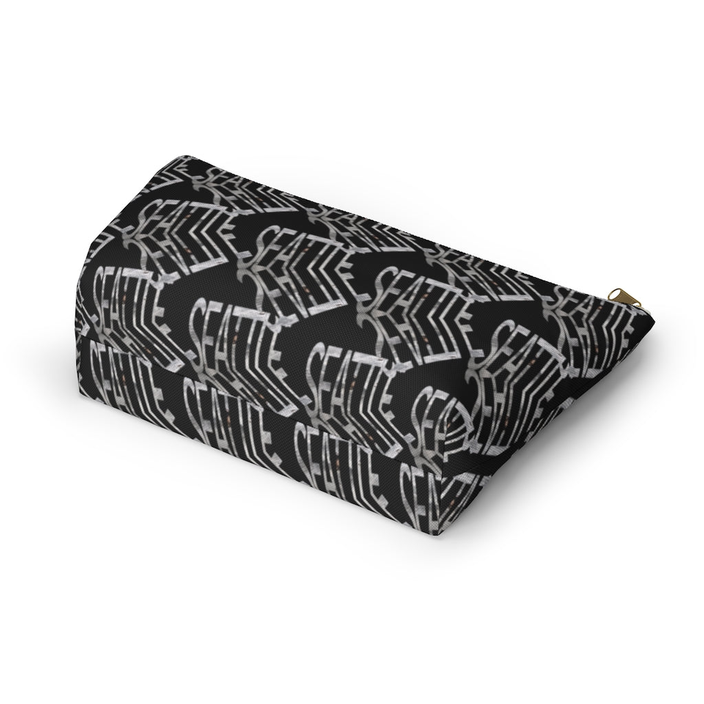 Seattle Graphic Pattern Accessory Pouch w T-bottom