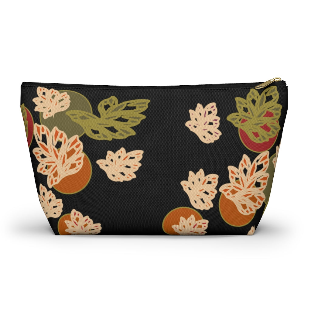 Falling Leaves Accessory Pouch w T-bottom