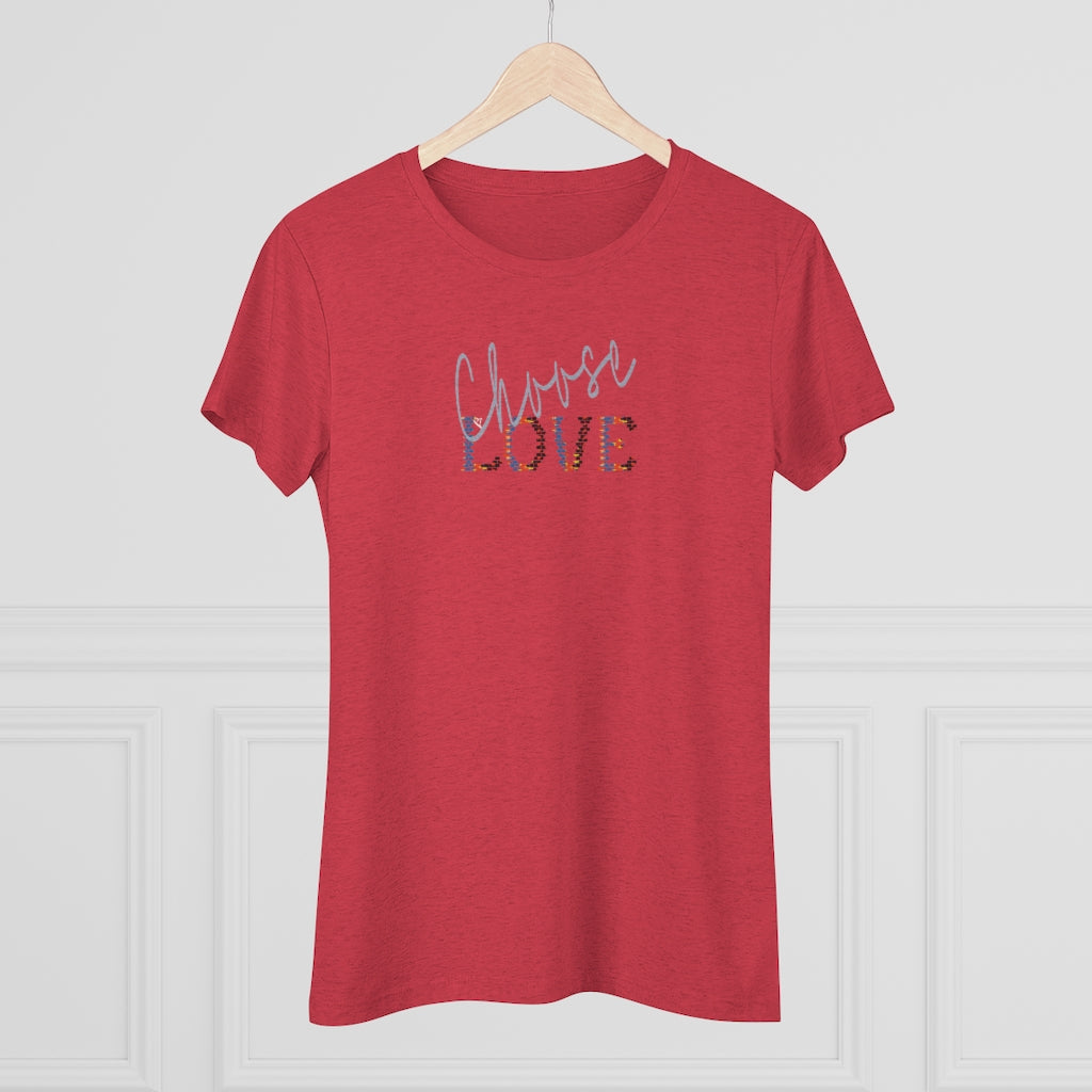 Choose Love Triblend Graphic Tee