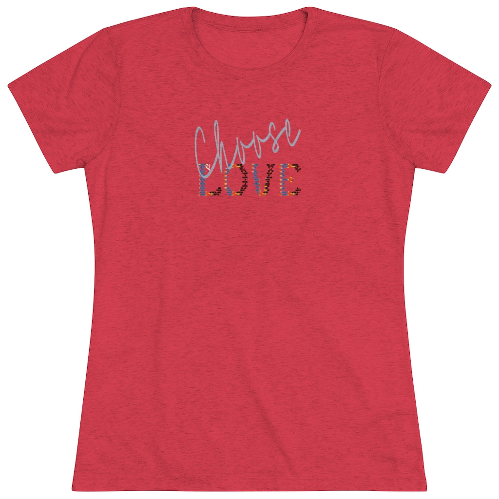 Choose Love Triblend Graphic Tee